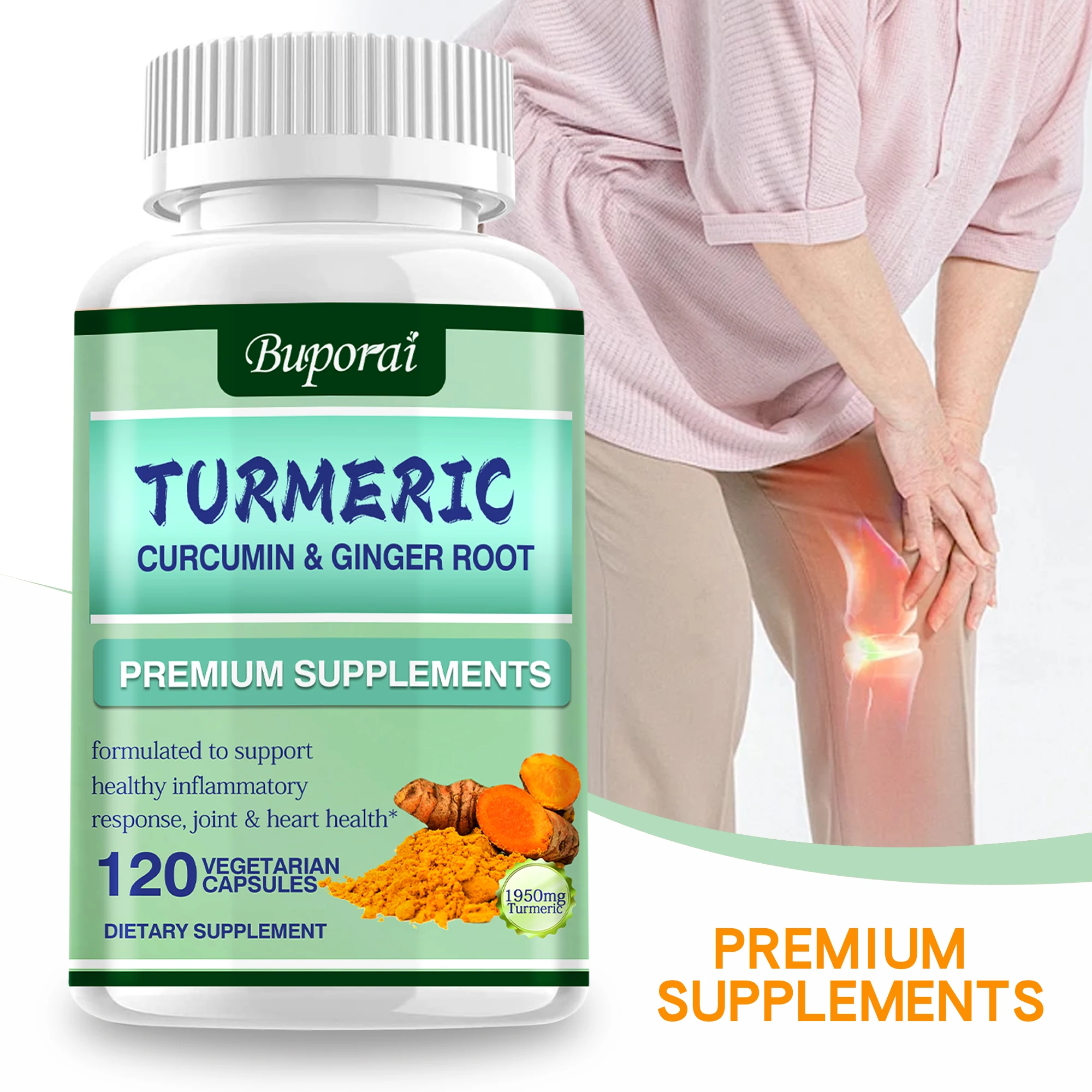 Turmeric Curcumin Capsule - ターメリック クルクミン + ジンジャー ルート -