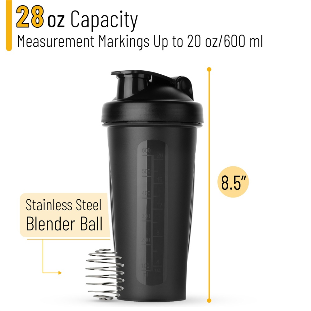 ポータブル1個入りプロテインシェイカー600mlフィットネス - Nutrition And Fitness のレビューと価格