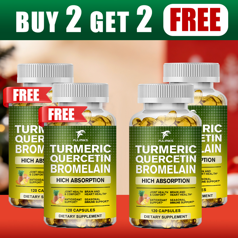 2つ買うと2つ無料！ ターメリック・ケルセチン・ブロメライン - Turmeric Curcumin Capsule のレビューと価格