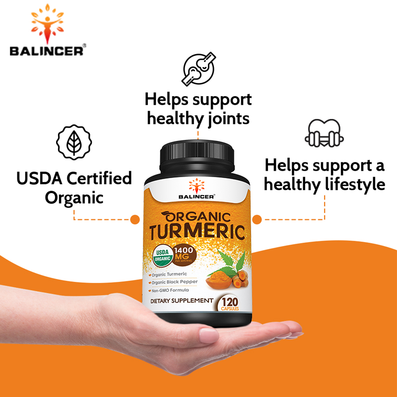 有機ウコンと黒コショウエキスは関節の健康をサポートし、抗酸化 - Turmeric Curcumin Capsule のレビューと価格